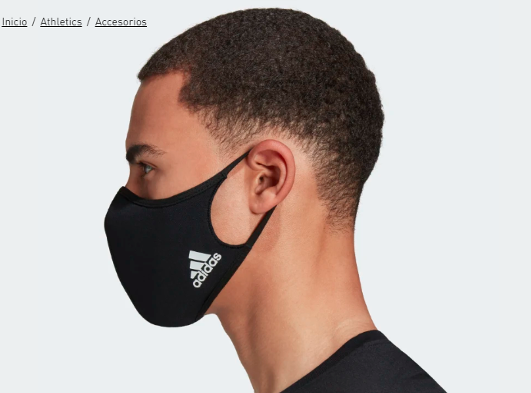 mascarilla adidas