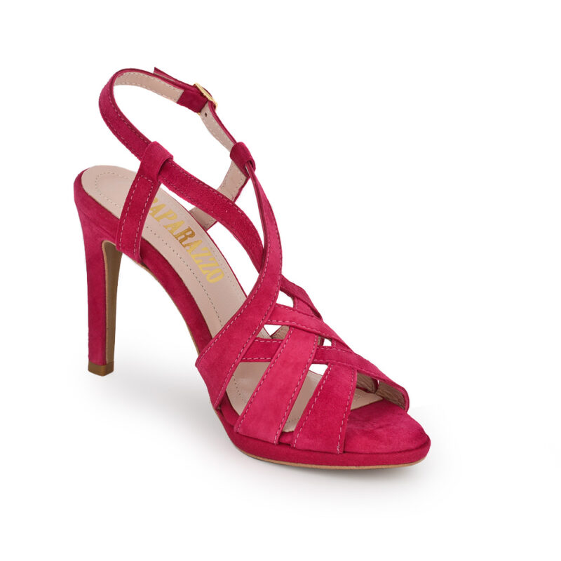 Sandalia paparazzo fucsia modelo raspberry