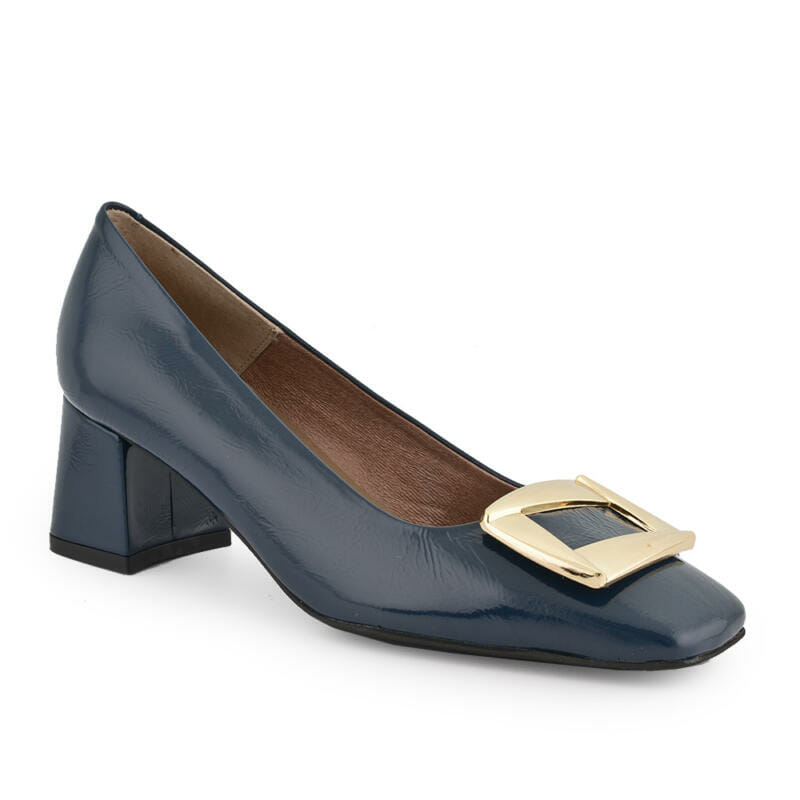 Comprar zapato de piel efecto charol modelo Camberra en color azul