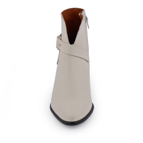 botín de piel beige con tacón ancho zapateria online zapateria valladolid