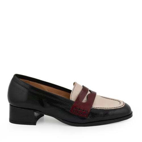 mocasin de charol clásico para mujer