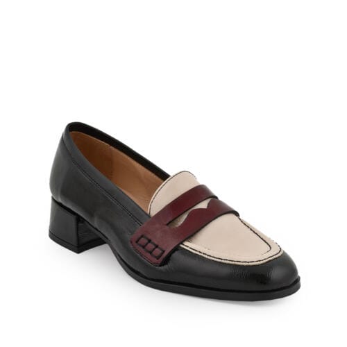 mocasin de charol clásico para mujer
